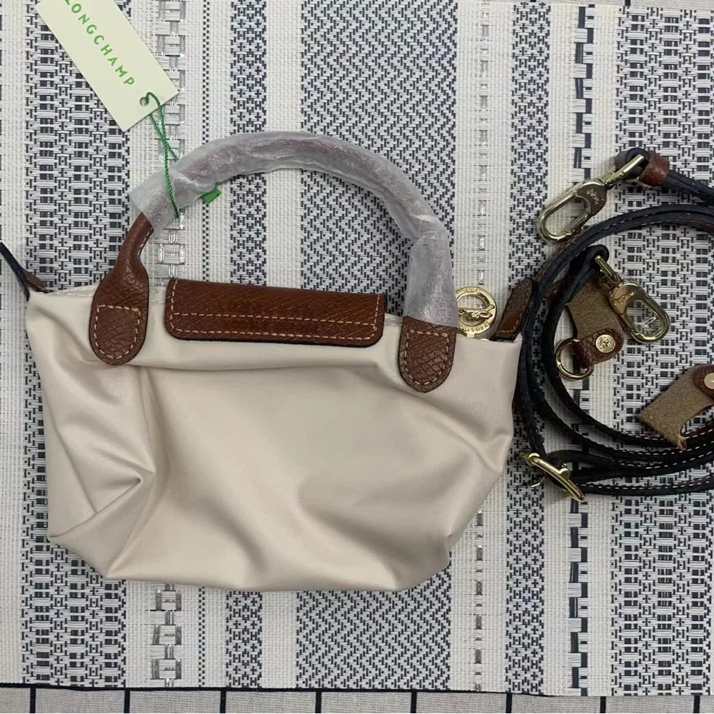 Longchamp Cream Mini Crossbody Bag